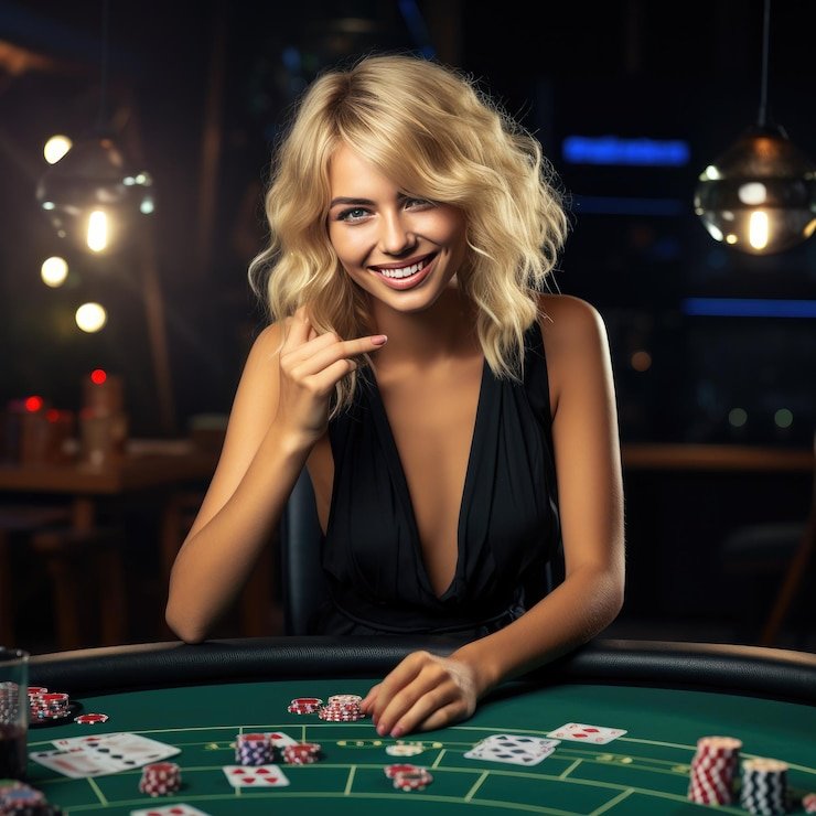 blocky game selection and live dealer studio interface